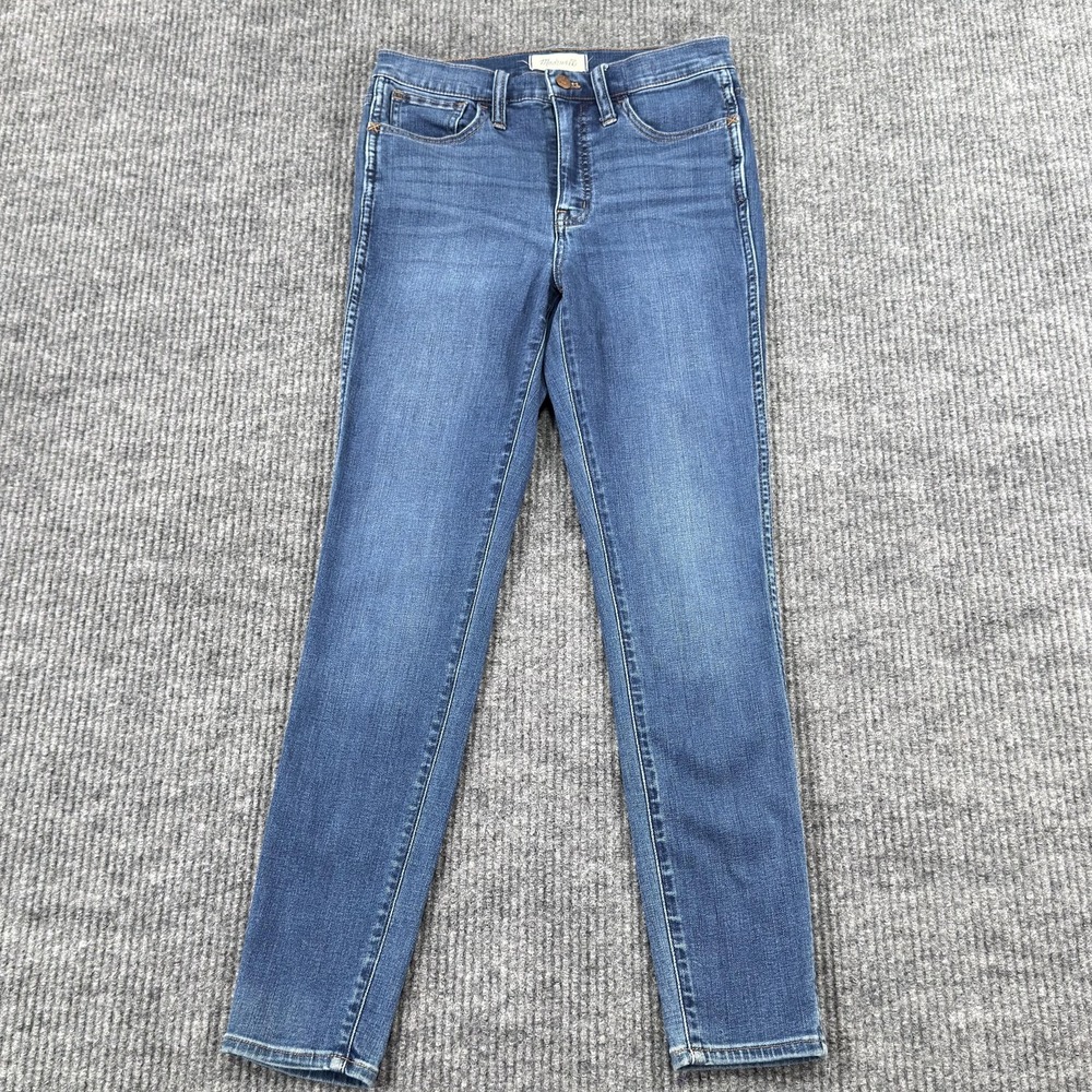 Madewell 10in Roadtripper Skinny‎ Jeans Womens 26 Blue Medium Wash Stretch Denim
